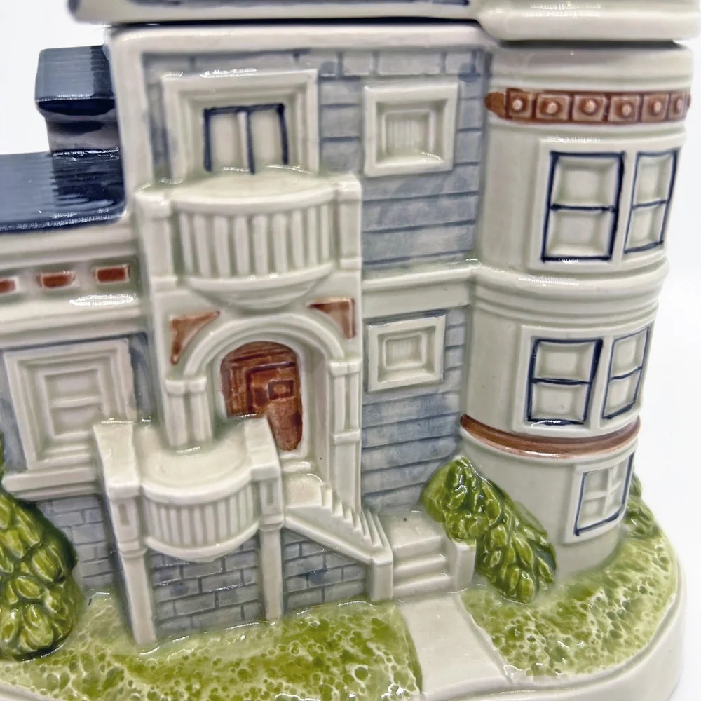 Otagiri Ceramic Victorian House Musical Coin Bank - Picture 3 of 8